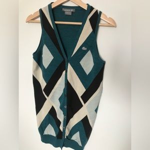 Lacoste wool vest. Size Large. Excellent condition.